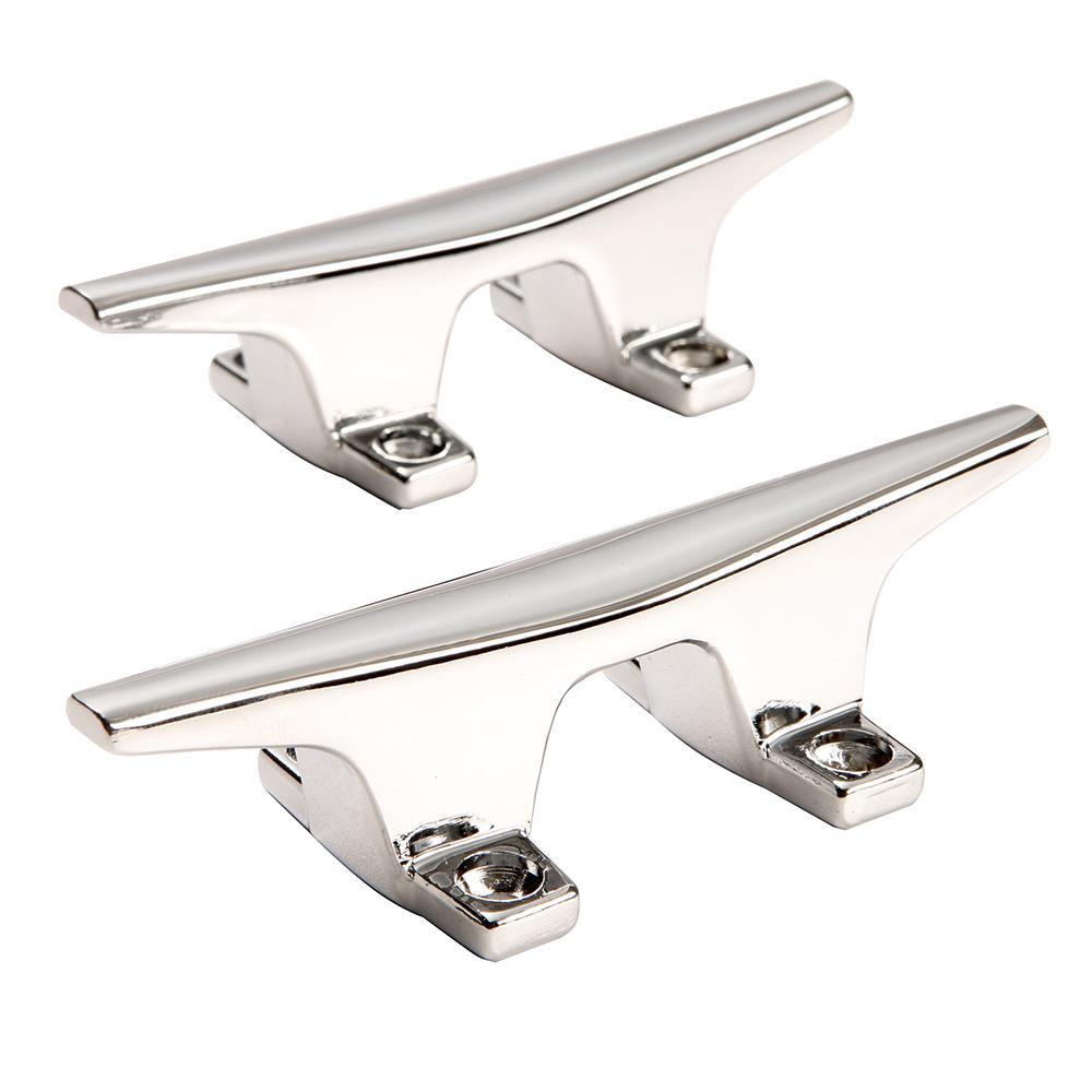 Attwood ZAMAK Chrome Plated Zinc Cleats - Pair - 4-1/2" [6244-6] - Bulluna.com