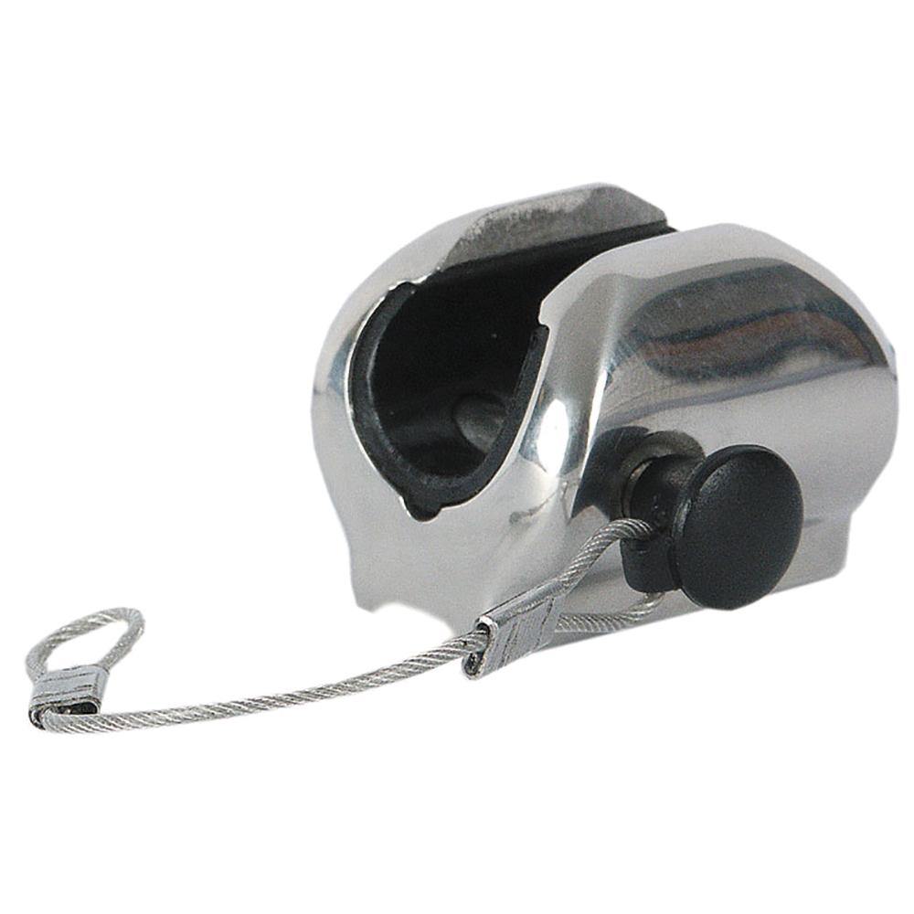 TACO Concave Deck Hinge w/Pin  Lanyard - Fits 7/8" Tube [F13-0242/244BN-1] - Bulluna.com