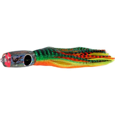 Black Bart Mini 1656 Flat Nose Medium Tackle Lure - Green Orange Tiger/Yellow Tiger