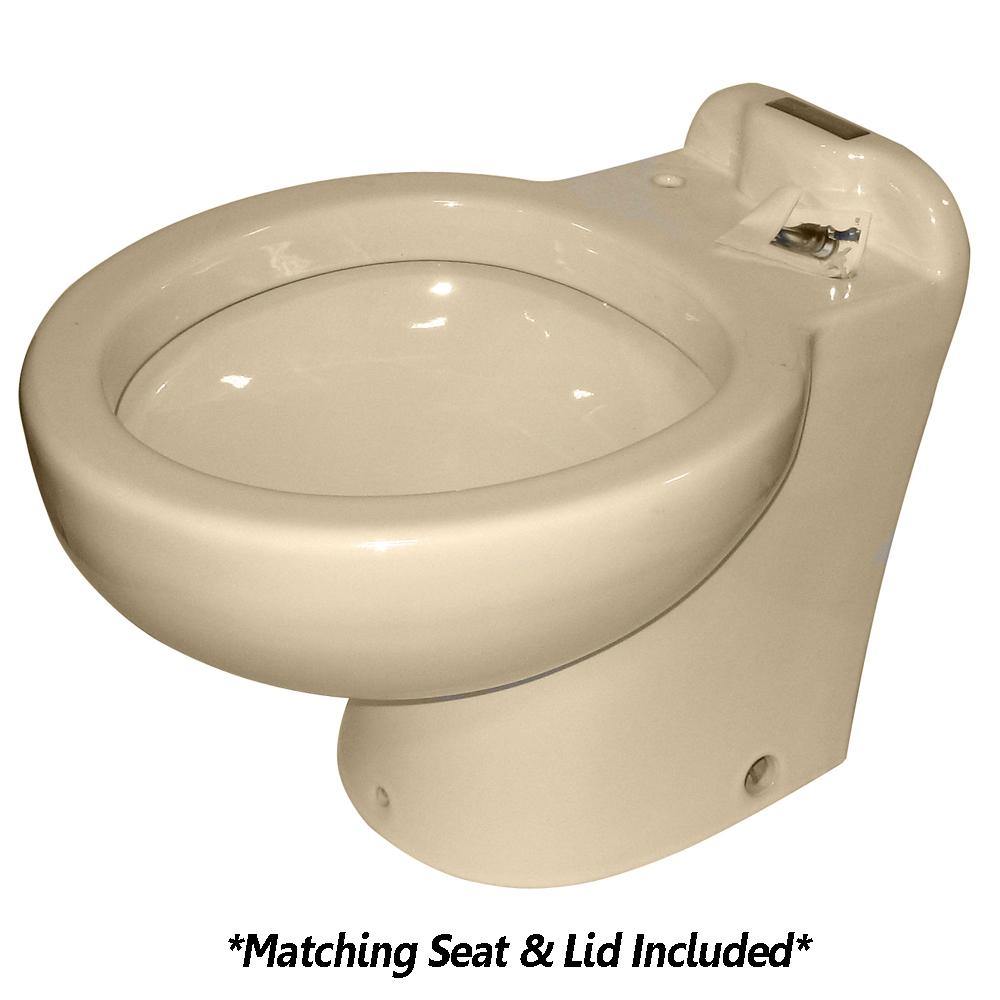 Raritan Marine Elegance - Household Style - Almond - Tall Angle Back - Freshwater Solenoid - Smart Toilet Control - 12V [230AHF012] - Bulluna.com