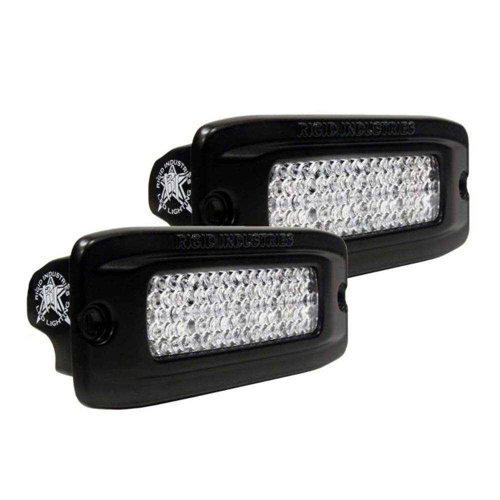 RIGID Industries SR-Q PRO Back Light Kit - Flush Mount Diffused - Pair - Black [980033] - Bulluna.com