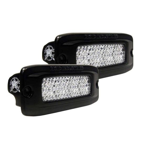 RIGID Industries SR-Q PRO Back Light Kit - Flush Mount Diffused - Pair - Black [980033] - Bulluna.com