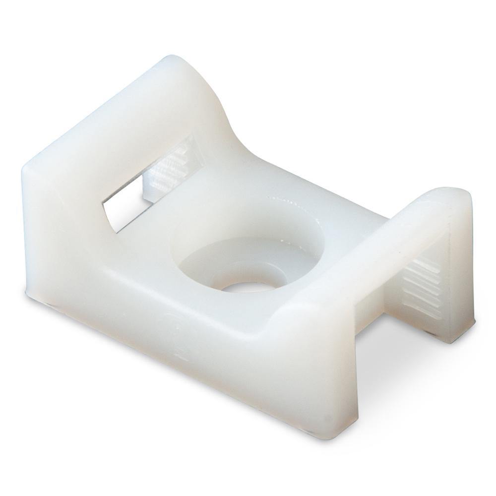 Ancor Cable Tie Mount - Natural - #8 Screw - 100 Pieces Per Bag [199232] - Bulluna.com