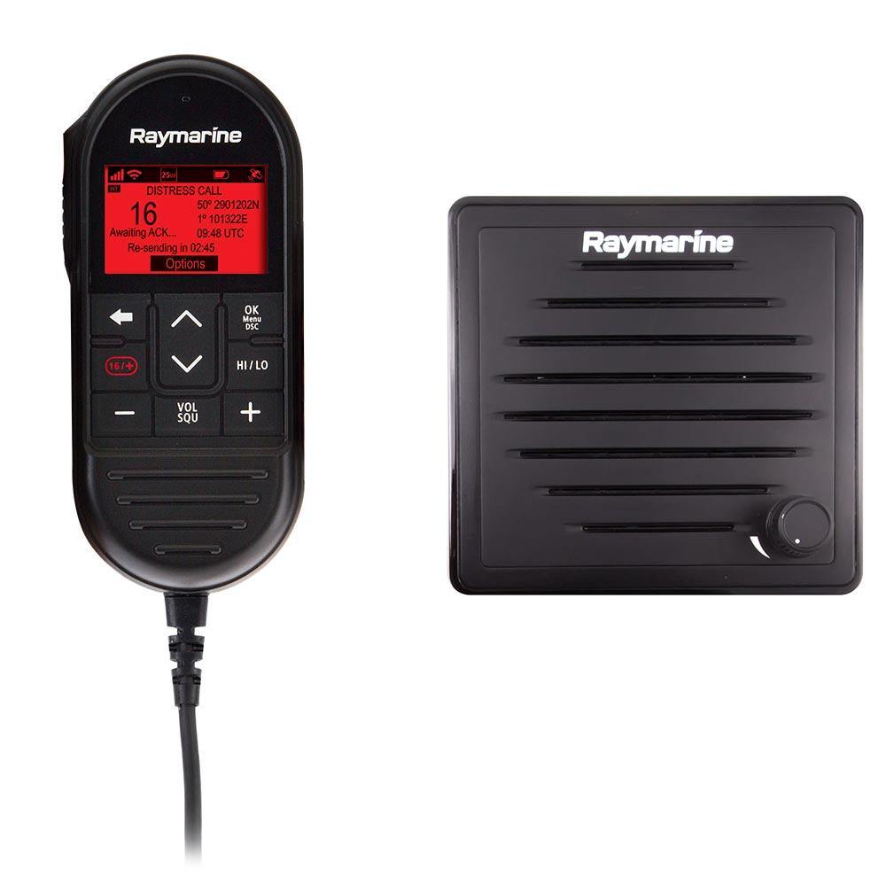 Raymarine Ray90 Wired Second Station Kit w/Passive Speaker, RayMic Wired Handset  RayMic Extension Cable - 10M [T70432] - Bulluna.com