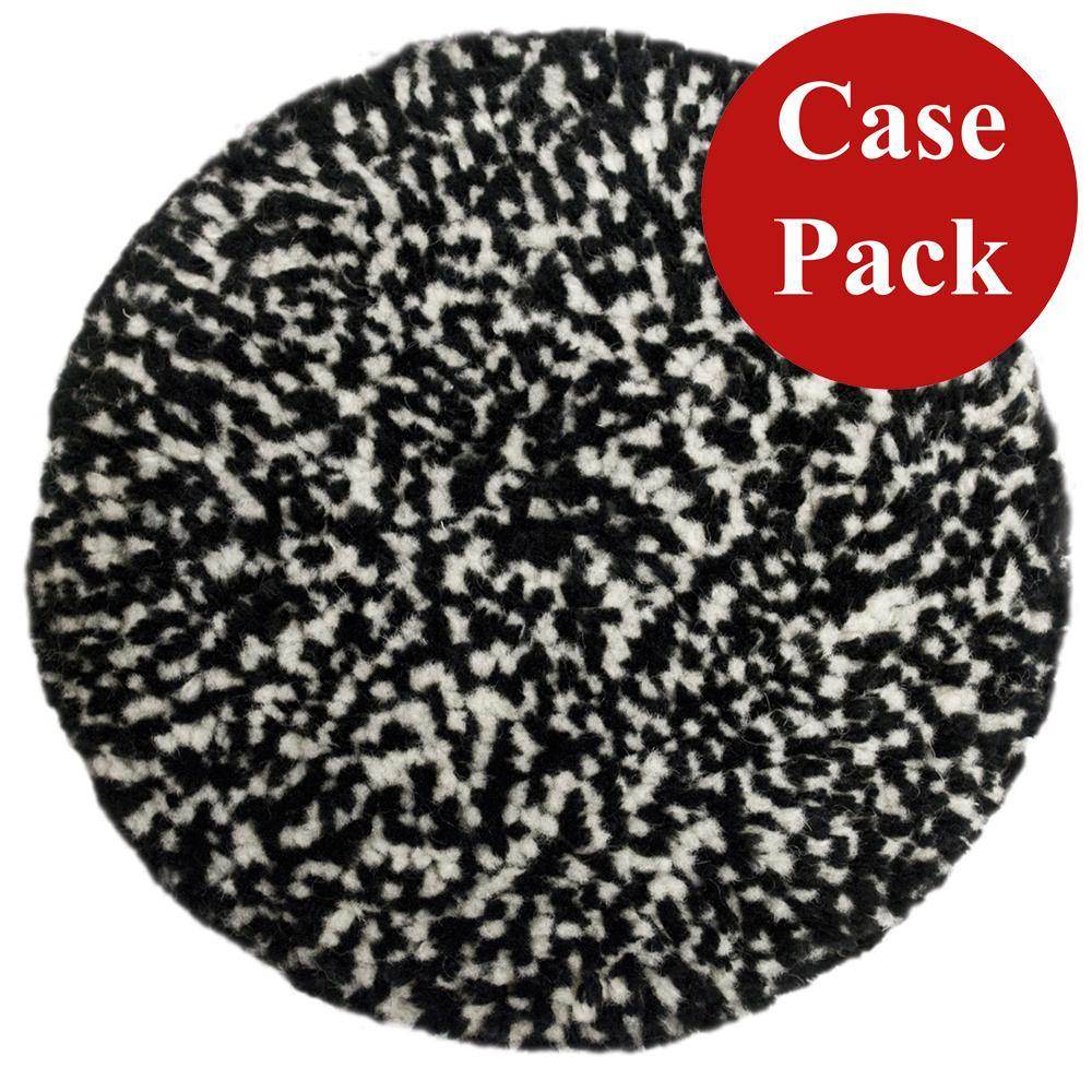 Presta Wool Compounding Pad - Black  White Heavy Cut - *Case of 12* [890146CASE] - Bulluna.com