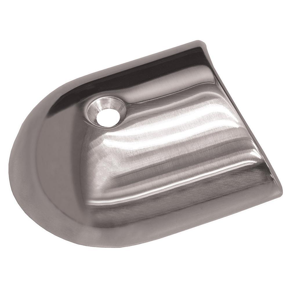 TACO Polished Stainless Steel 2-19/64 Rub Rail End Cap [F16-0091] - Bulluna.com