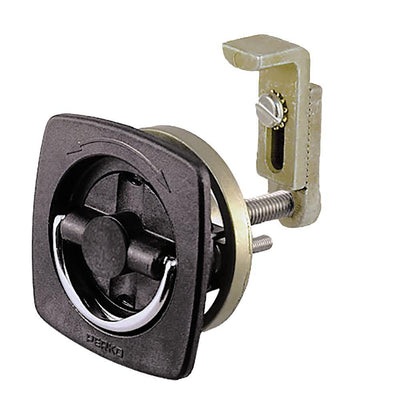 Perko Flush Latch - Non-Locking - 2.5" x 2.5" w/Offset Adjustable Cam Bar [0932DP2BLK] - Bulluna.com