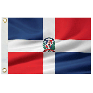 Taylor Made Dominican Republic Flag 12" x 18" Nylon [93070] - Bulluna.com