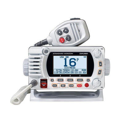 Standard Horizon GX1800G Fixed Mount VHF w/GPS - White [GX1800GW] - Bulluna.com