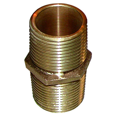 GROCO Bronze Pipe Nipple - 1/2" NPT [PN-500] - Bulluna.com