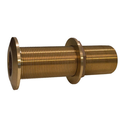 GROCO 1" Bronze Extra Long Thru-Hull Fitting w/Nut [THXL-1000-W] - Bulluna.com