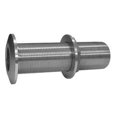 GROCO 1-1/4" Stainless Steel Extra Long Thru-Hull Fitting w/Nut [THXL-1250-WS] - Bulluna.com