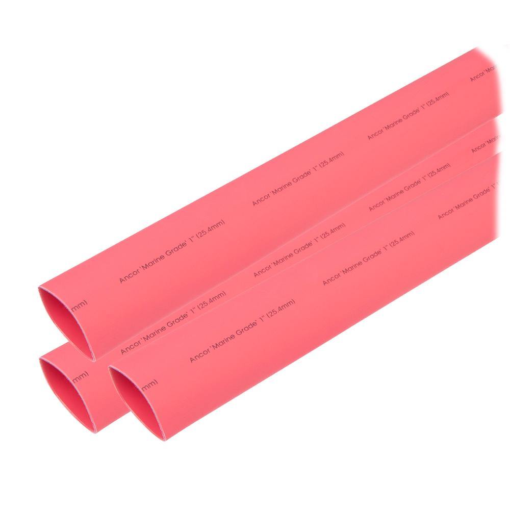 Ancor Heat Shrink Tubing 1" x 3" - Red - 3 Pieces [307603] - Bulluna.com