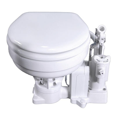Raritan PH PowerFlush Electric/Manual Toilet - Marine Size - 12v - White [P101E12] - Bulluna.com