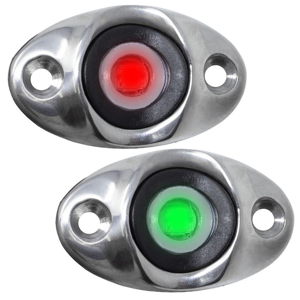 TACO Surface Mount LED Side Navigation Light Set - 1-3/4" [F38-6610D] - Bulluna.com