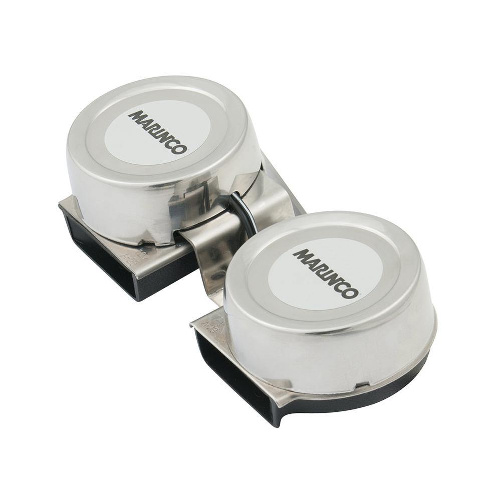 Marinco 12V Mini Twin Comapct Electric Horn [10001] - Bulluna.com