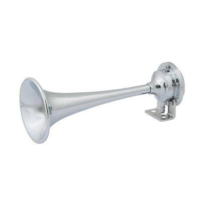 Marinco 12V Chrome Plated Single Trumpet Mini Air Horn [10107] - Bulluna.com