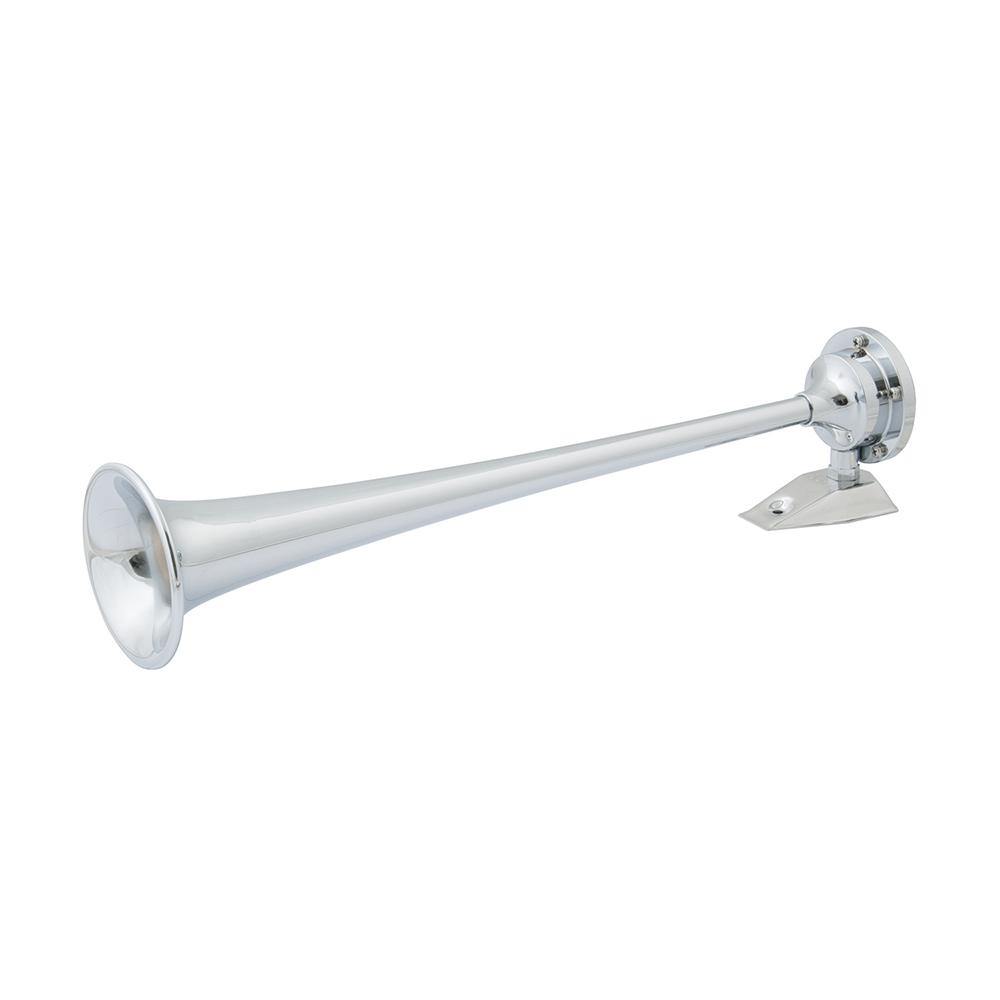 Marinco 12V Chrome Plated Single Trumpet Air Horn [10105] - Bulluna.com
