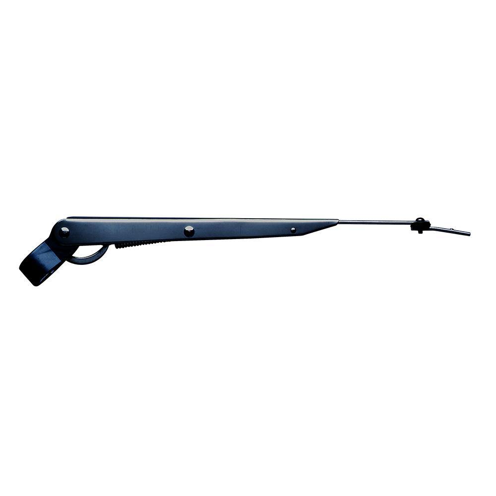 Marinco Wiper Arm Deluxe Stainless Steel - Black - Single - 14"-20" [33014A] - Bulluna.com