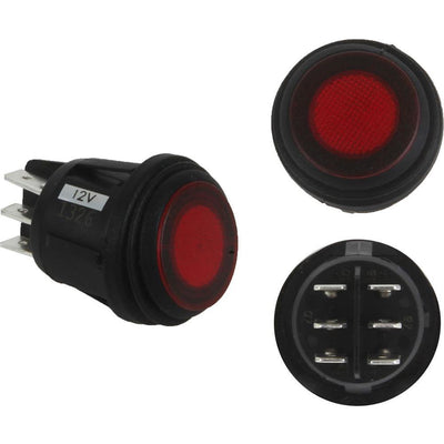 RIGID Industries 3 Position Rocker Switch - Red [40181] - Bulluna.com