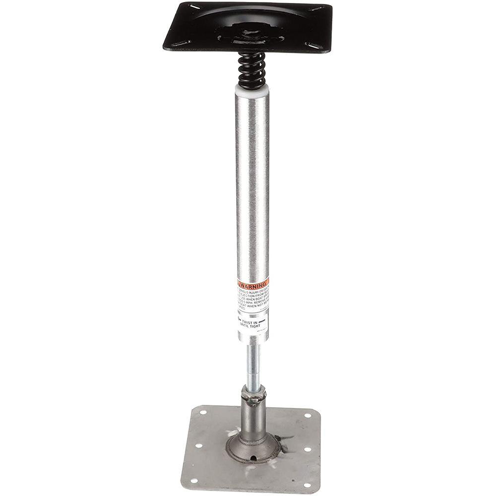 Attwood SWIVL-EZE LockN-Pin 3/4" Pedestal Kit 13" Post 7" x 7" Stainless Steel Base Plate Threaded [977339-T] - Bulluna.com