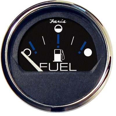 Faria Chesapeake Black 2" Fuel Level Gauge (Metric) [13721] - Bulluna.com