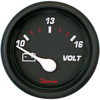 Faria Professional Red 2" Voltmeter [14605] - Bulluna.com