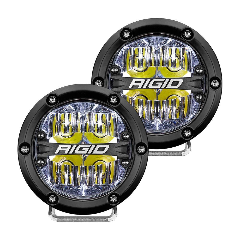 RIGID Industries 360-Series 4" LED Off-Road Fog Light Drive Beam w/White Backlight - Black Housing [36117] - Bulluna.com