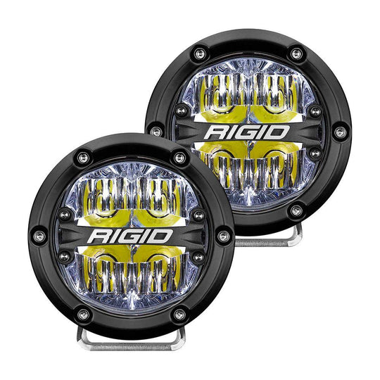 RIGID Industries 360-Series 4" LED Off-Road Fog Light Drive Beam w/White Backlight - Black Housing [36117] - Bulluna.com