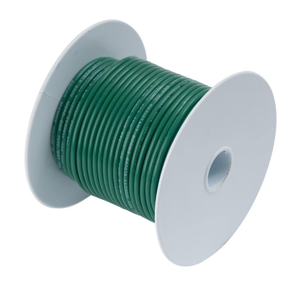 Ancor Tinned Copper Wire - 6 AWG - Green - 25 [112302] - Bulluna.com