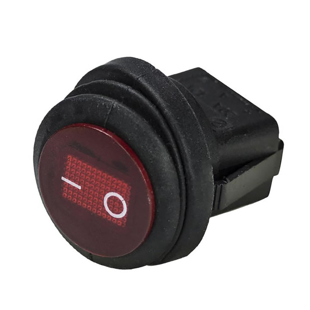 HEISE Rocker Switch - Illuminated Red Round - 5-Pack [HE-RRS] - Bulluna.com