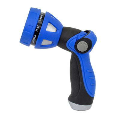 HoseCoil Thumb Lever Nozzle w/Metal Body  Nine Pattern Adjustable Spray Head [WN815] - Bulluna.com