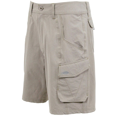 Aftco Stealth Khaki Fishing Shorts - Bulluna.com