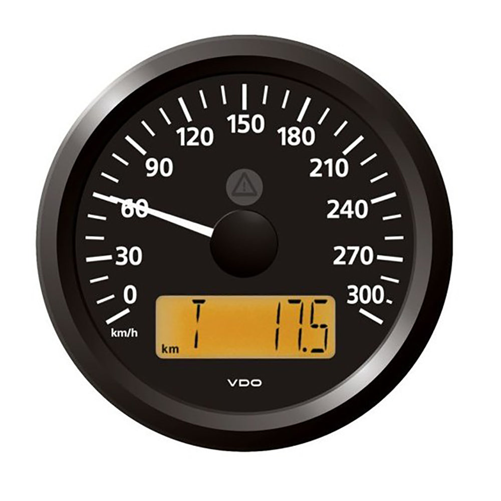 Veratron 3-3/8" (85 mm) ViewLine Speedometer - 0 to 300 KMH - 12/24V - Black Dial  Triangular Bezel [A2C59512371]