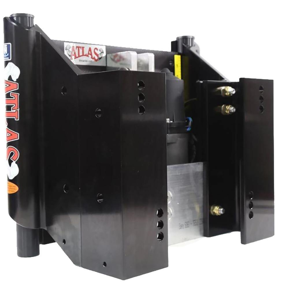 T-H Marine ATLAS 4" Set Back Hydraulic Jack Plate - Heavy Duty Black [AHJ-4VHD-B-DP] - Bulluna.com