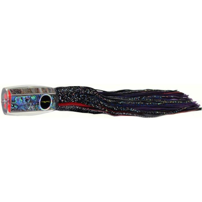 Black Bart 1656 Flat Nose Medium Heavy Tackle Lure - Black/Purple Fleck - Bulluna.com