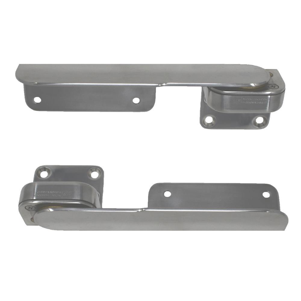 TACO Command Ratchet Hinges 9-3/8" Polished 316 Stainless Steel - Pair [H25-0016] - Bulluna.com