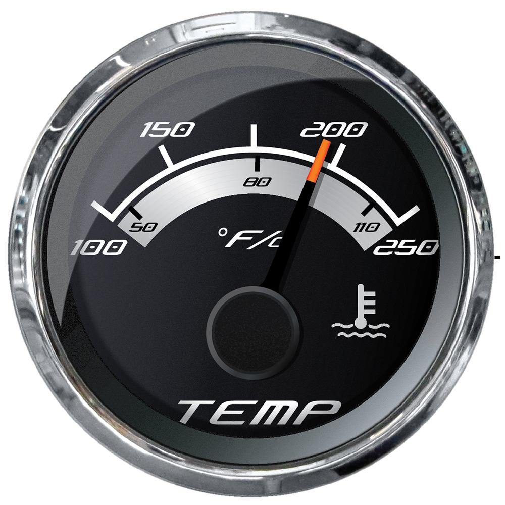 Faria Platinum 2" Water Temp Gauge (100-250F) [22017] - Bulluna.com
