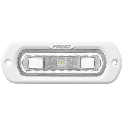 RIGID Industries SR-L Series Marine Spreader Light - White Flush Mount - White Light w/White Halo [51200] - Bulluna.com