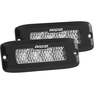 RIGID Industries SR-Q Series PRO Spot Diffused LED - Flush Mount - Pair - Black [925513BLK] - Bulluna.com