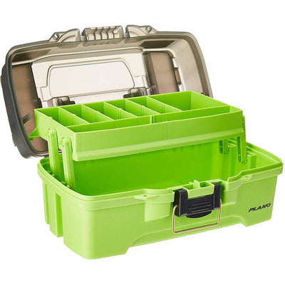 Plano 1-Tray Tackle Box w/Dual Top Access - Smoke  Bright Green [PLAMT6211] - Bulluna.com