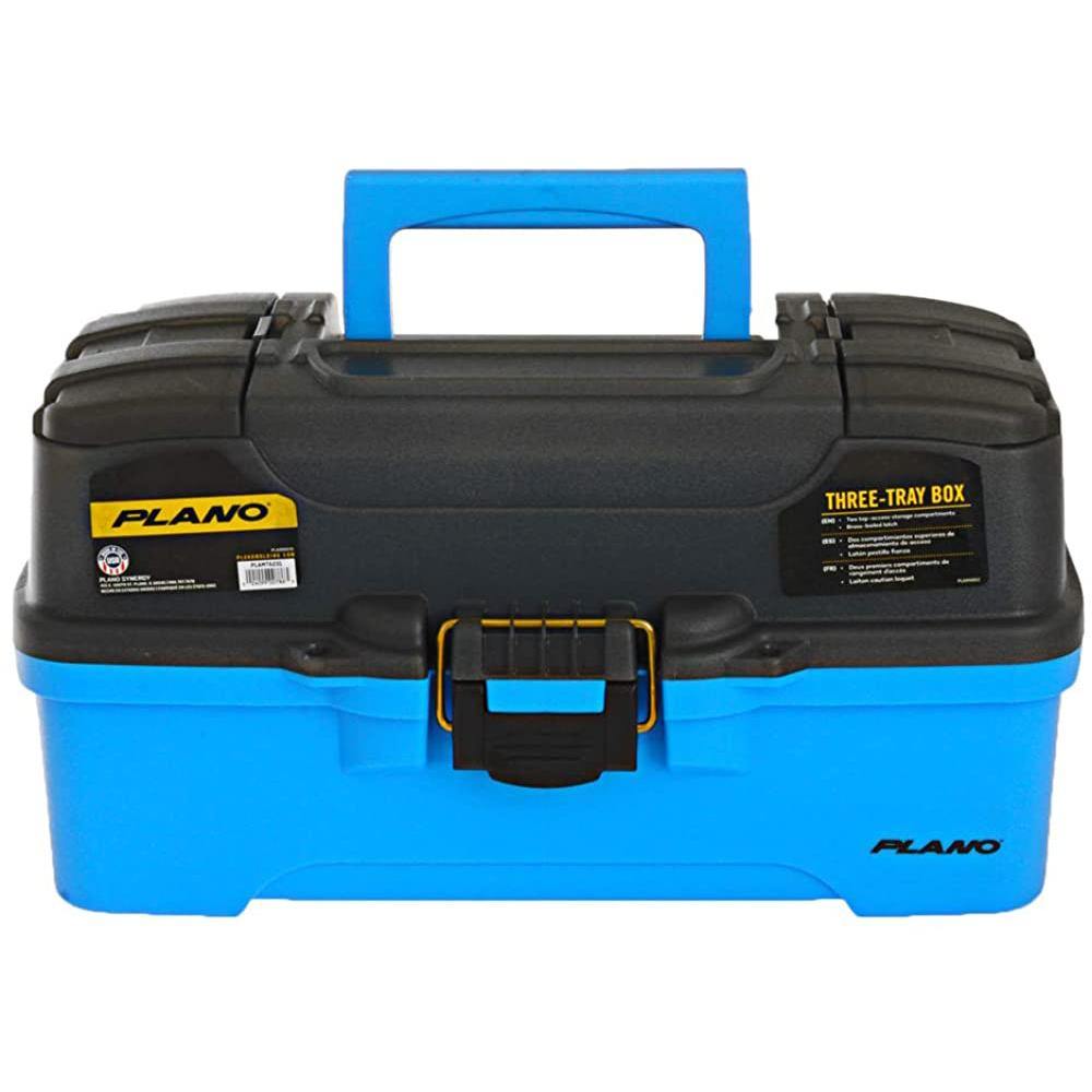 Plano 3-Tray Tackle Box w/Dual Top Access - Smoke  Bright Blue [PLAMT6231] - Bulluna.com