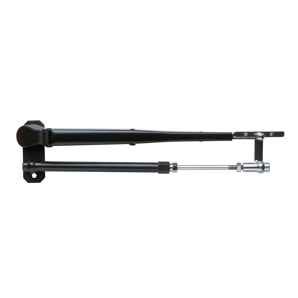 Marinco Wiper Arm, Deluxe Black Stainless Steel Pantographic - 12"-17" Adjustable [33032A] - Bulluna.com