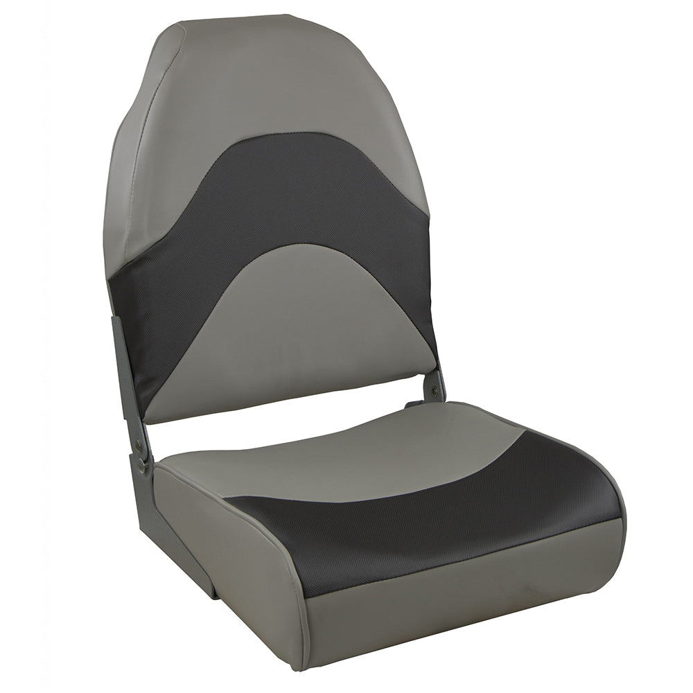 Springfield Premium Wave Folding Seat - Grey w/Meteor Stripe [1062034] - Bulluna.com