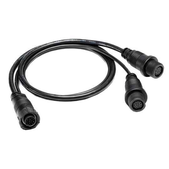 Humminbird 14 M ID SIDB Y - SOLIX/APEX Side Imaging Left-Right MSI/Dual Beam Splitter Cable - 30" [720111-1] - Bulluna.com