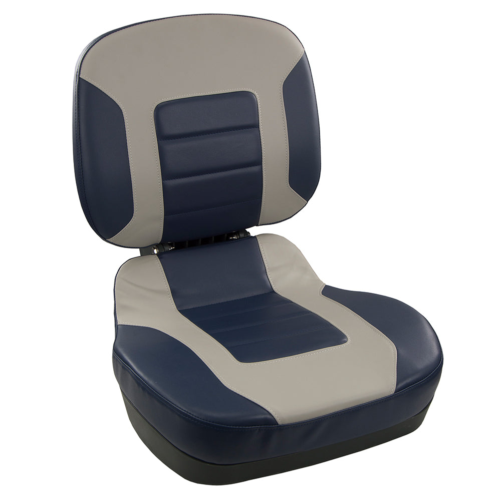 Springfield Fish Pro II Low Back Folding Seat - Navy/Grey [1041519] - Bulluna.com