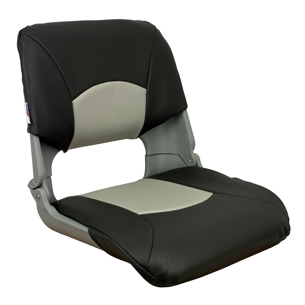 Springfield Skipper Standard Folding Seat - Grey/Charcoal [1061017] - Bulluna.com