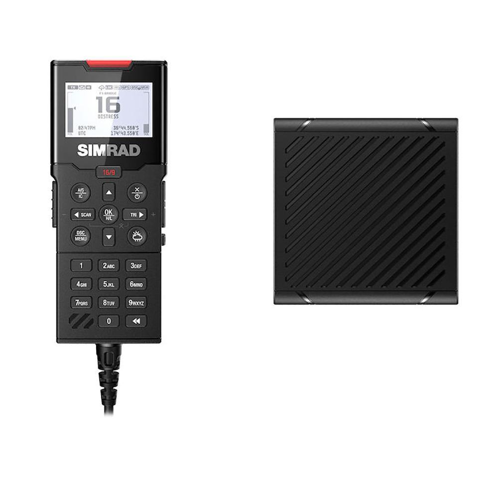 Simrad HS100 Wired Handset  Speaker for HS100/HS100-B VHF Radios [000-15647-001] - Bulluna.com