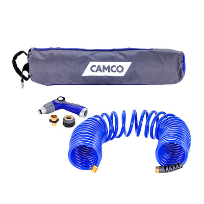 Camco 40 Coiled Hose  Spray Nozzle Kit [41982] - Bulluna.com