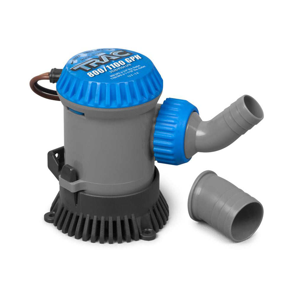 TRAC Bilge Pump - 800/100GPH - 3/4"  1-1/8" Outlets [69301] - Bulluna.com